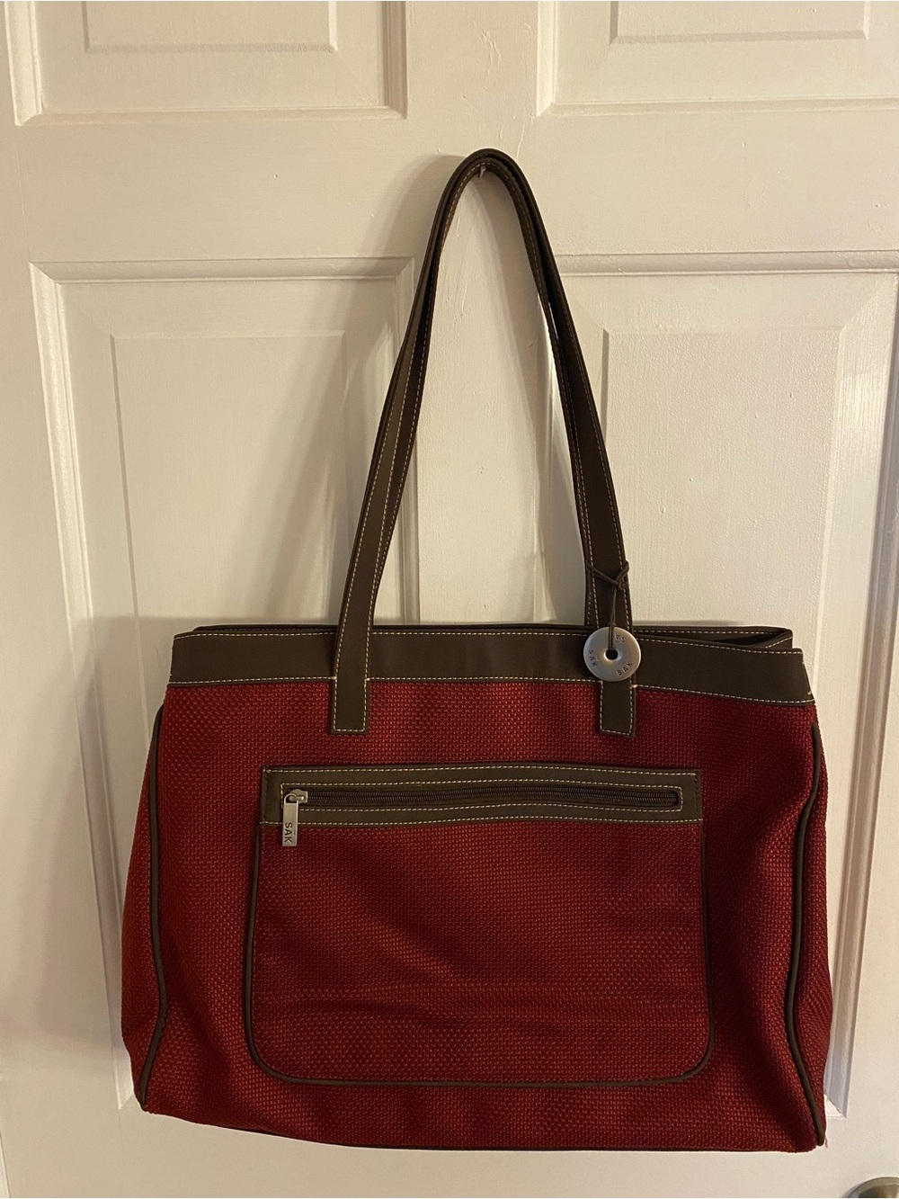 The Sak woven tote bag purse